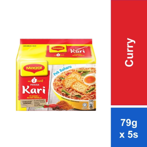 MAGGI 2-MINN Noodles Curry 79g x 5 Packs (Halal)
